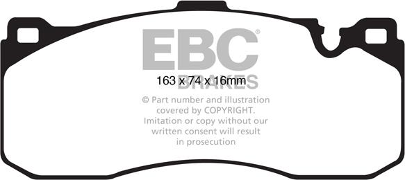 EBC Brakes DP31995C - Kit de plaquettes de frein, frein à disque cwaw.fr