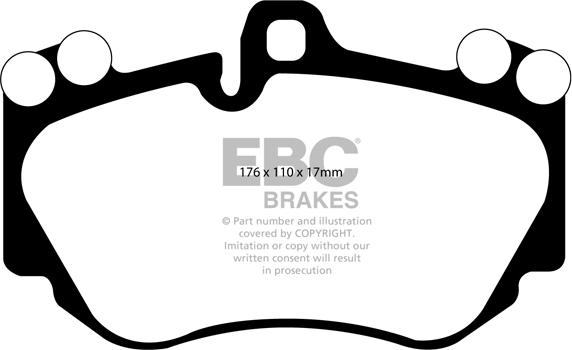 EBC Brakes DP31905C - Kit de plaquettes de frein, frein à disque cwaw.fr