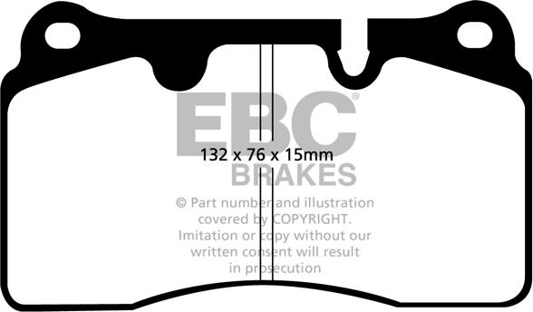 EBC Brakes DP41908R - Kit de plaquettes de frein, frein à disque cwaw.fr