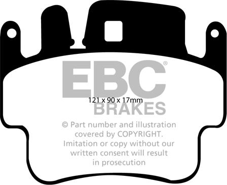 EBC Brakes DP31514C - Kit de plaquettes de frein, frein à disque cwaw.fr