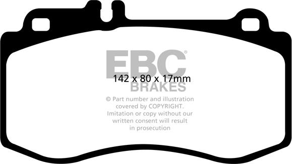 EBC Brakes DP31857C - Kit de plaquettes de frein, frein à disque cwaw.fr