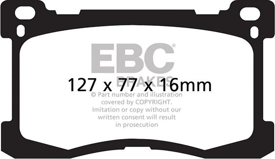 EBC Brakes DP31882C - Kit de plaquettes de frein, frein à disque cwaw.fr