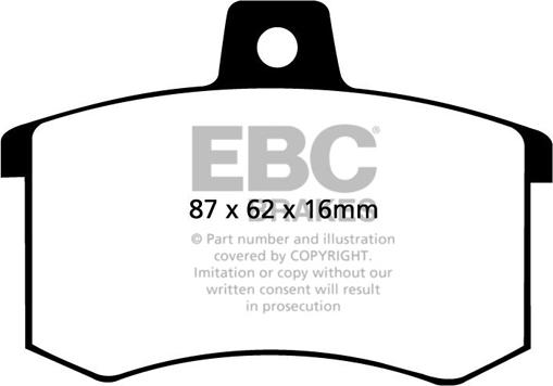 EBC Brakes DP3370C - Kit de plaquettes de frein, frein à disque cwaw.fr