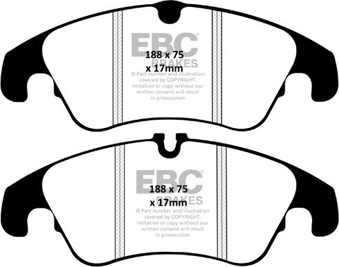 EBC Brakes DP32055C - Kit de plaquettes de frein, frein à disque cwaw.fr