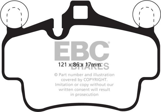 EBC Brakes DP32029C - Kit de plaquettes de frein, frein à disque cwaw.fr