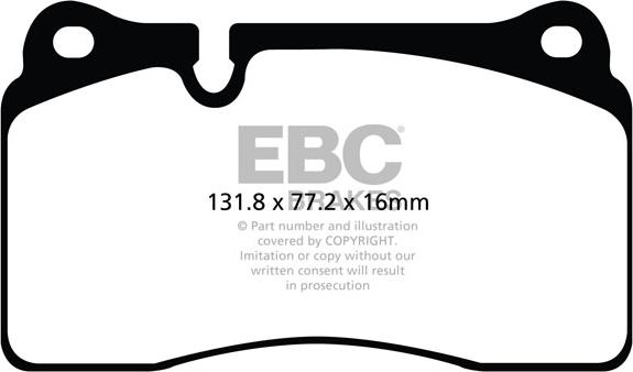 EBC Brakes DP32070C - Kit de plaquettes de frein, frein à disque cwaw.fr