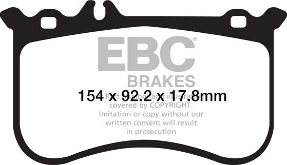 EBC Brakes DP32138C - Kit de plaquettes de frein, frein à disque cwaw.fr