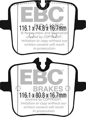 EBC Brakes DP32320C - Kit de plaquettes de frein, frein à disque cwaw.fr