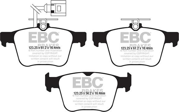 EBC Brakes DP32295C - Kit de plaquettes de frein, frein à disque cwaw.fr