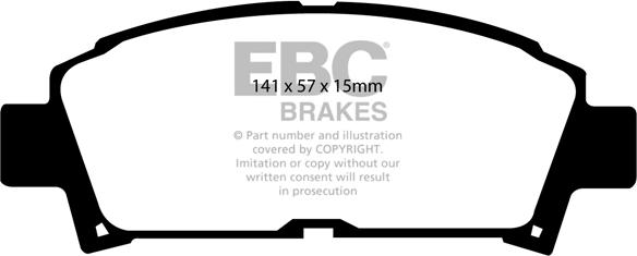 EBC Brakes DP2995 - Kit de plaquettes de frein, frein à disque cwaw.fr