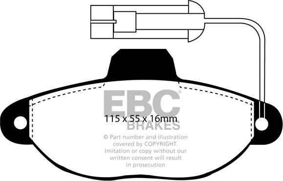 EBC Brakes DP2945 - Kit de plaquettes de frein, frein à disque cwaw.fr