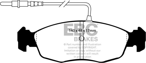 EBC Brakes DP2948 - Kit de plaquettes de frein, frein à disque cwaw.fr