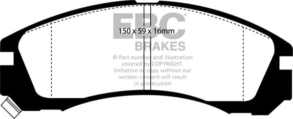 EBC Brakes DP2954 - Kit de plaquettes de frein, frein à disque cwaw.fr