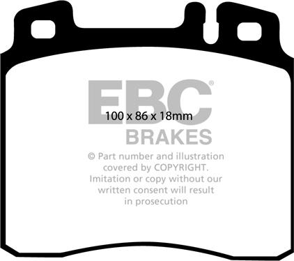 EBC Brakes DP2963 - Kit de plaquettes de frein, frein à disque cwaw.fr