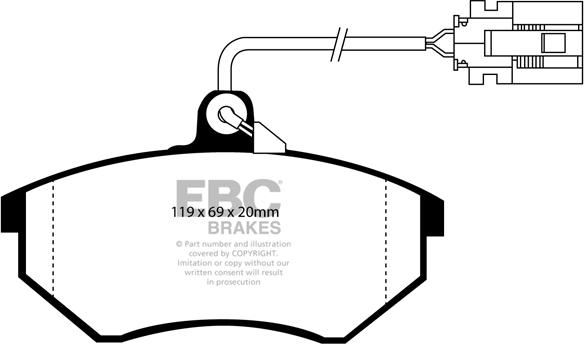 Roulunds Rubber 488681 - Kit de plaquettes de frein, frein à disque cwaw.fr