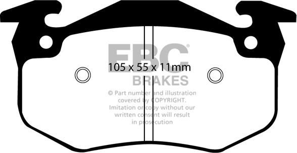 EBC Brakes DP9983 - Kit de plaquettes de frein, frein à disque cwaw.fr