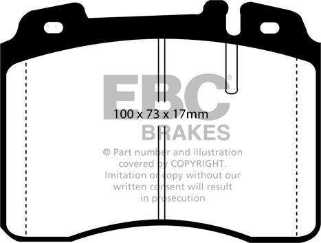 EBC Brakes DP2927 - Kit de plaquettes de frein, frein à disque cwaw.fr