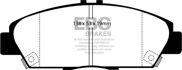 EBC Brakes DP2975 - Kit de plaquettes de frein, frein à disque cwaw.fr