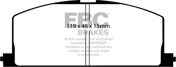 EBC Brakes DP2453 - Kit de plaquettes de frein, frein à disque cwaw.fr