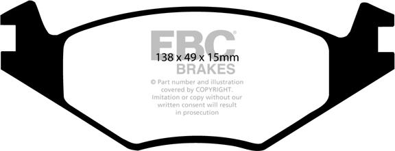 EBC Brakes DP2517 - Kit de plaquettes de frein, frein à disque cwaw.fr