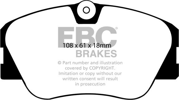 EBC Brakes DP2577 - Kit de plaquettes de frein, frein à disque cwaw.fr