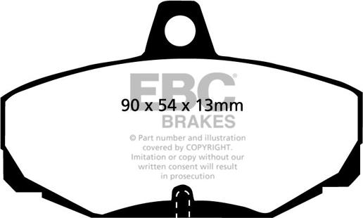 EBC Brakes DP4617R - Kit de plaquettes de frein, frein à disque cwaw.fr