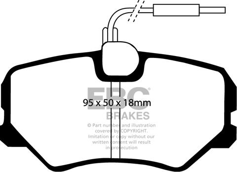 EBC Brakes DP2687 - Kit de plaquettes de frein, frein à disque cwaw.fr