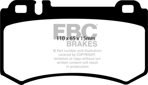 EBC Brakes DP21490 - Kit de plaquettes de frein, frein à disque cwaw.fr