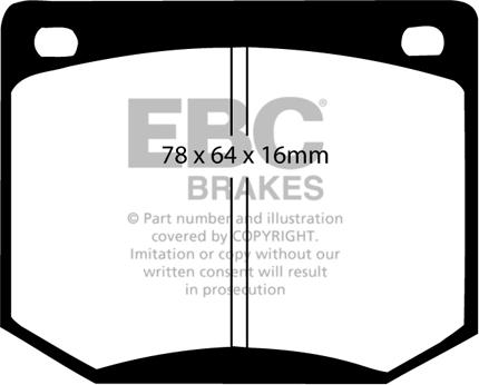 EBC Brakes DP216 - Kit de plaquettes de frein, frein à disque cwaw.fr