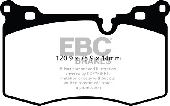 EBC Brakes DP21854 - Kit de plaquettes de frein, frein à disque cwaw.fr