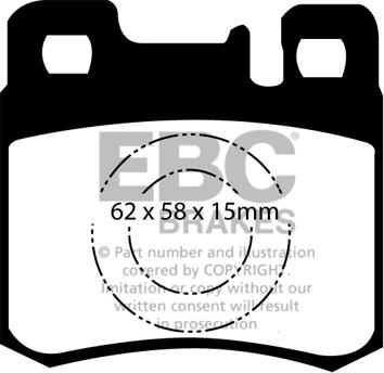 EBC Brakes DP2846 - Kit de plaquettes de frein, frein à disque cwaw.fr