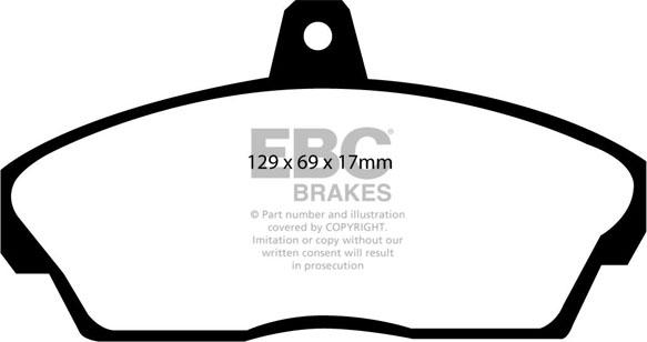 EBC Brakes DP2815 - Kit de plaquettes de frein, frein à disque cwaw.fr