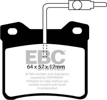 EBC Brakes DP2816 - Kit de plaquettes de frein, frein à disque cwaw.fr