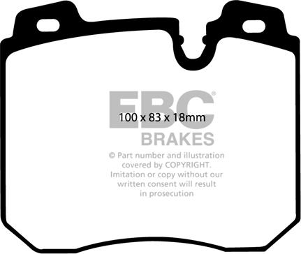 EBC Brakes DP2886 - Kit de plaquettes de frein, frein à disque cwaw.fr