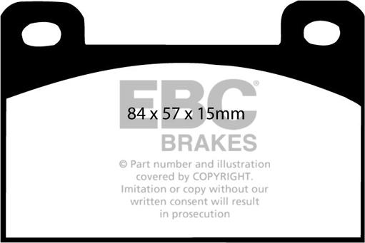 EBC Brakes DP288 - Kit de plaquettes de frein, frein à disque cwaw.fr