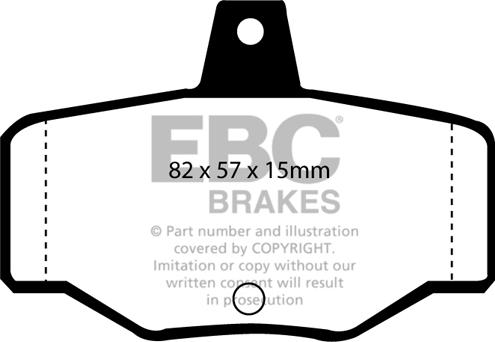 EBC Brakes DP2834 - Kit de plaquettes de frein, frein à disque cwaw.fr