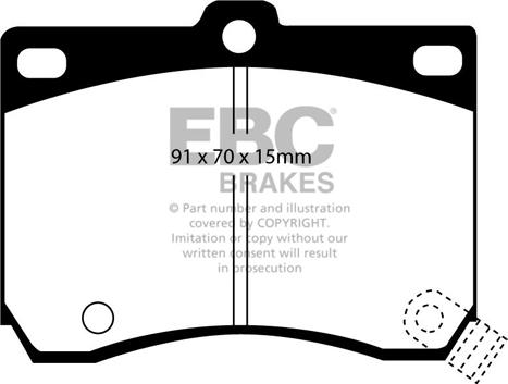 EBC Brakes DP2824 - Kit de plaquettes de frein, frein à disque cwaw.fr