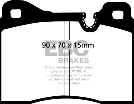 EBC Brakes DP282 - Kit de plaquettes de frein, frein à disque cwaw.fr