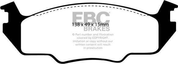 EBC Brakes DP2366 - Kit de plaquettes de frein, frein à disque cwaw.fr