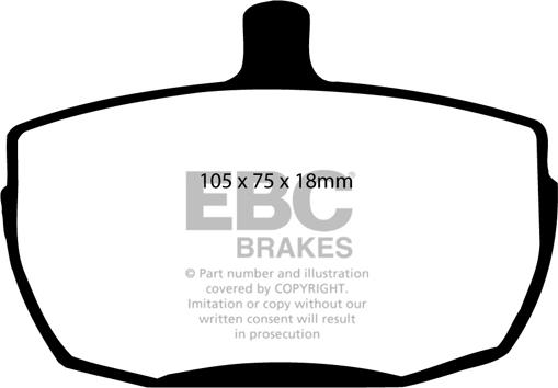 EBC Brakes DP241 - Kit de plaquettes de frein, frein à disque cwaw.fr