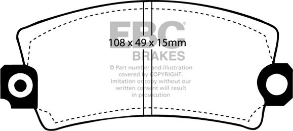 EBC Brakes DP2269 - Kit de plaquettes de frein, frein à disque cwaw.fr