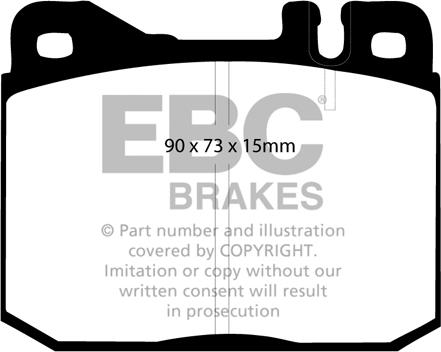 EBC Brakes DP3261C - Kit de plaquettes de frein, frein à disque cwaw.fr