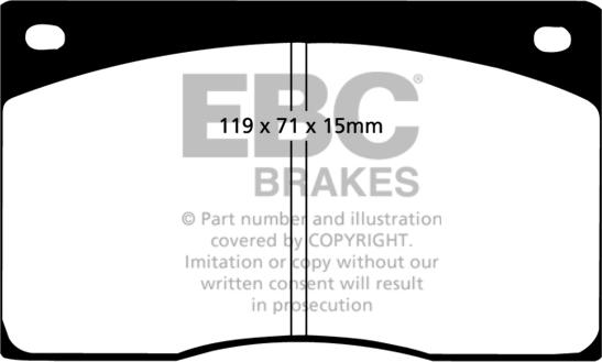 EBC Brakes DP2262 - Kit de plaquettes de frein, frein à disque cwaw.fr