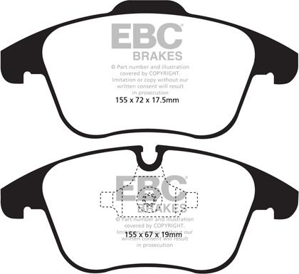 EBC Brakes DP22040 - Kit de plaquettes de frein, frein à disque cwaw.fr