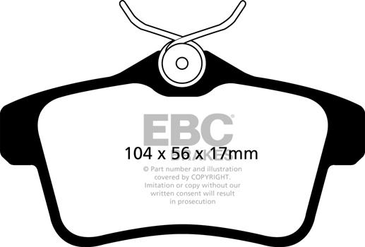 EBC Brakes DP22053 - Kit de plaquettes de frein, frein à disque cwaw.fr