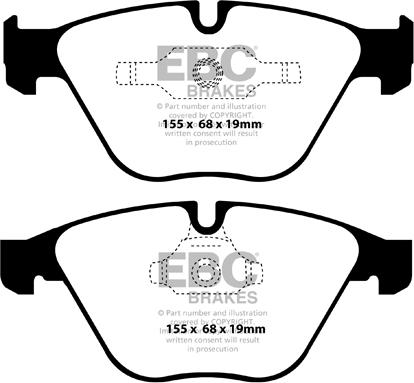 EBC Brakes DP22006 - Kit de plaquettes de frein, frein à disque cwaw.fr