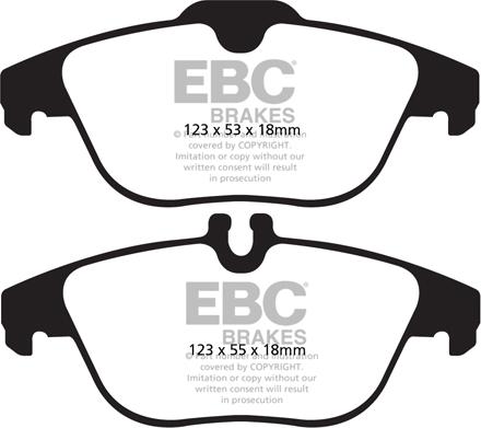 EBC Brakes DP32012C - Kit de plaquettes de frein, frein à disque cwaw.fr