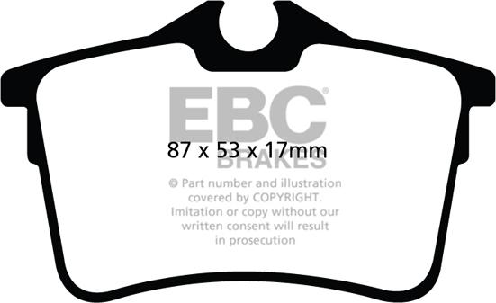 EBC Brakes DP22017 - Kit de plaquettes de frein, frein à disque cwaw.fr