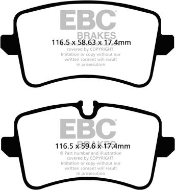 EBC Brakes DP42082R - Kit de plaquettes de frein, frein à disque cwaw.fr