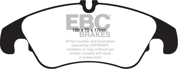 EBC Brakes DP22022 - Kit de plaquettes de frein, frein à disque cwaw.fr